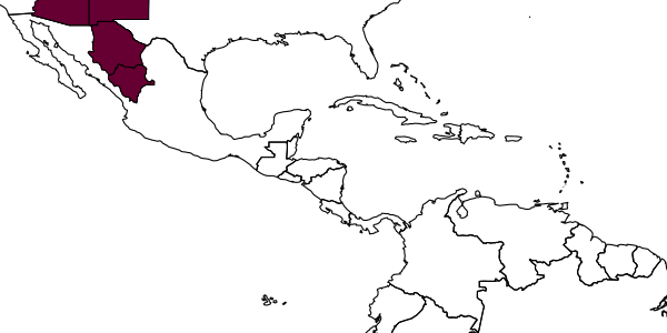 map of Epeolus basili     Onuferko, 1918